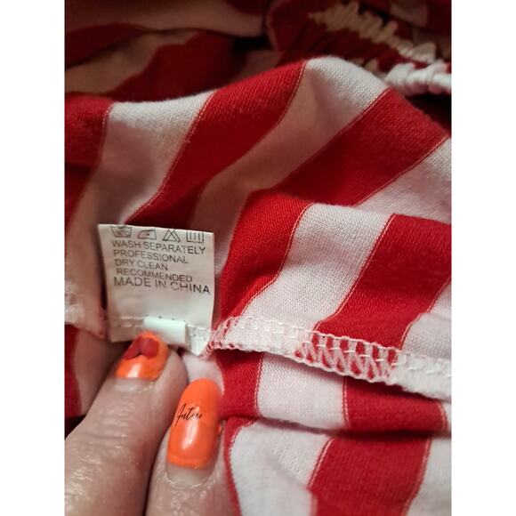 Unbranded Christmas Pajamas Unisex Size 2 XL Green Top Red/ White Bottoms - Picture 8 of 10